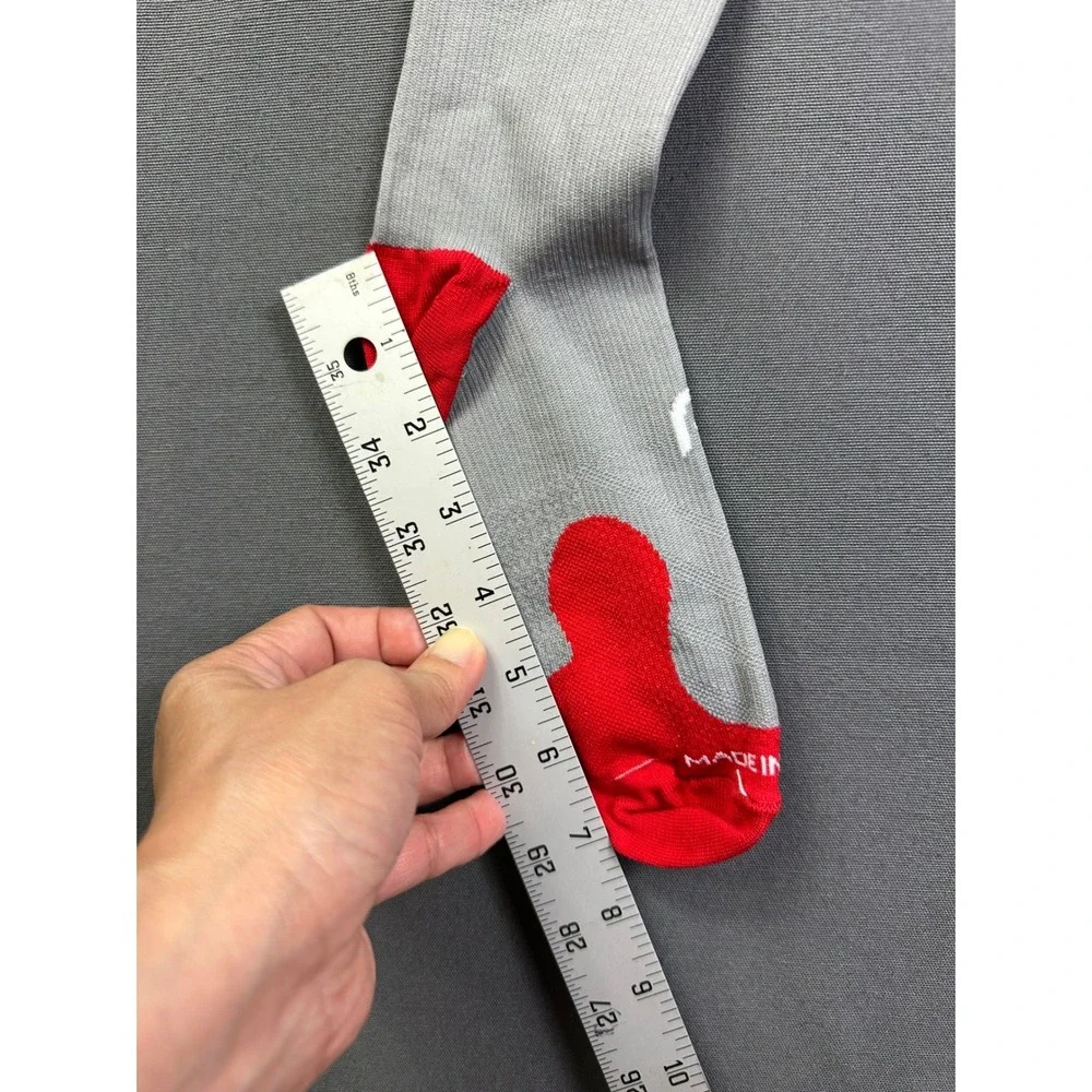 2 pairs ProCompression Marathon Sock Grey Red Heart EKG Heart‎ Compression LG/XL